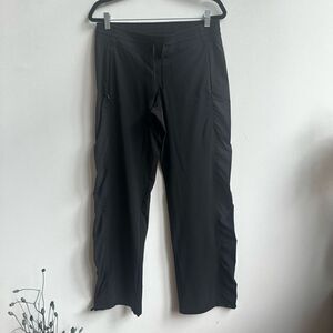 Athleta Women's Athletic Cinched Side Hiking Stretch Waist Pants Black Size 10